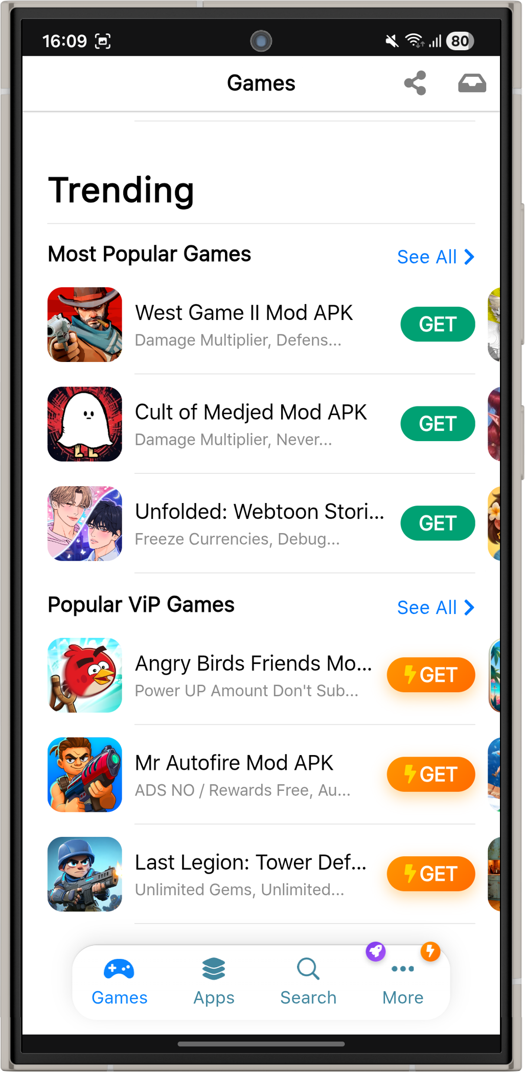 iOSGods App Android trending and popular games
