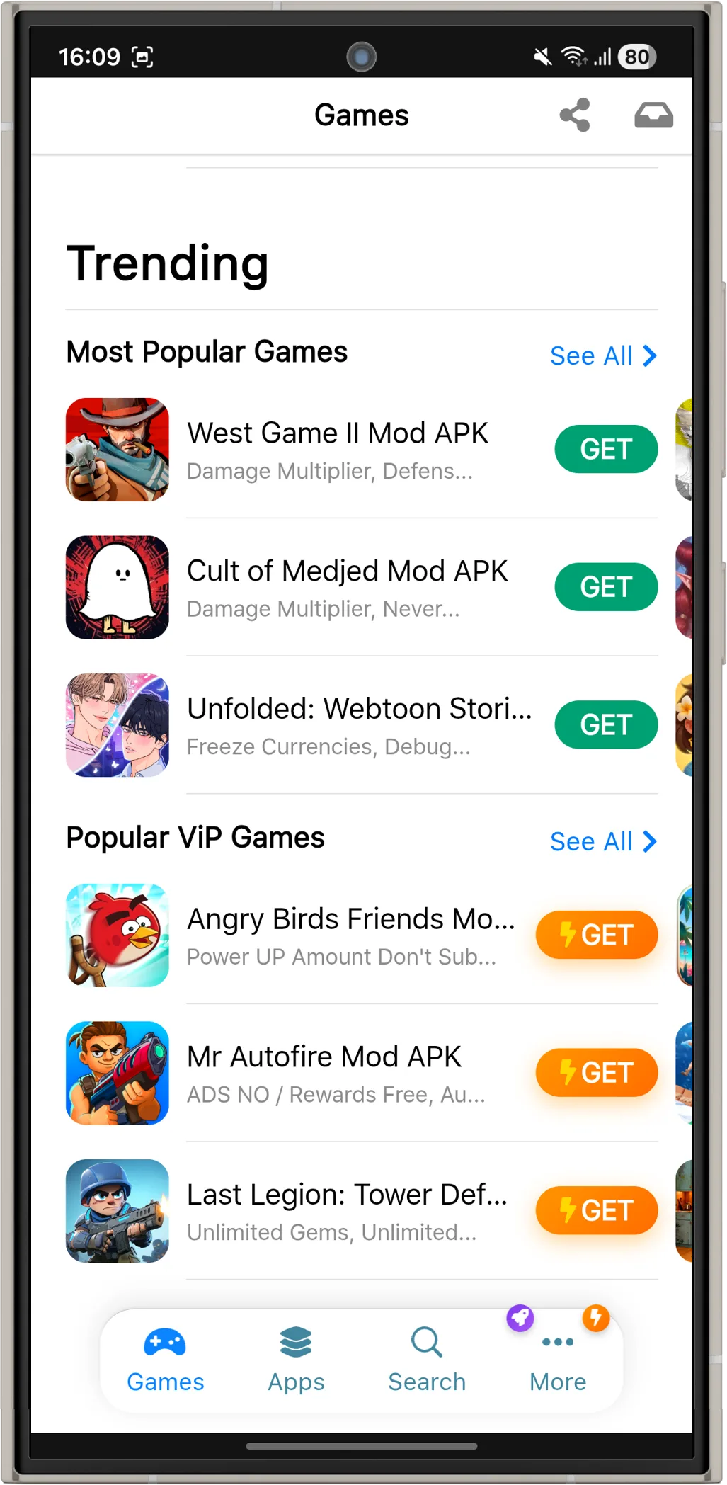 iOSGods App Android trending and popular games
