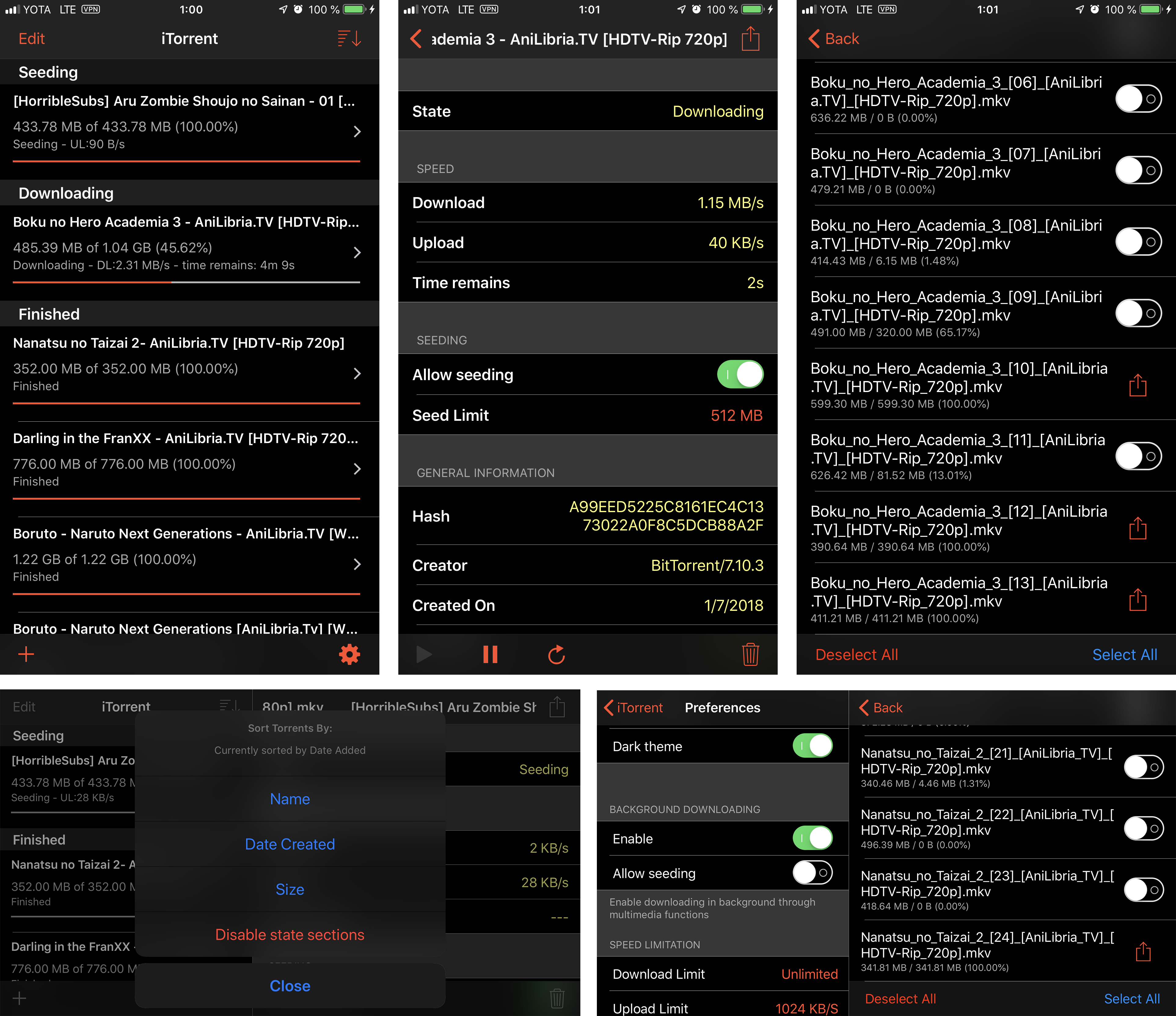 iTorrents screenshot 1 - app app interface
