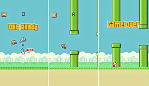 Flappy Bird screenshot 1 - game app interface